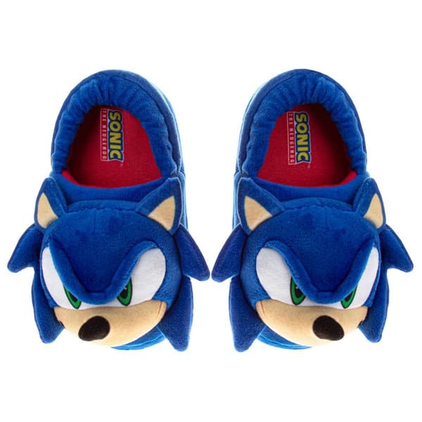 Little Boy SEGA Sonic the Hedgehog Head Dual Sizes Slippers - image 