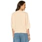 Womens Democracy 3/4 Sleeve Banded Hem Embroidery Sweater - image 2
