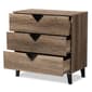 Baxton Studio Wales 3 Drawer Chest - image 4