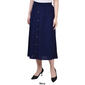 Plus Size NY Collection Button Front Woven Gauze Midi Skirt - image 4