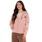 Juniors C-Life Snoopy Flower Arm Screen Zip Up Hoodie - image 2