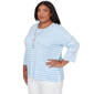 Plus Size Alfred Dunner Classics 3/4 Sleeve Butterflies Blouse - image 3