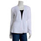 Womens 89th & Madison Long Sleeve Solid Button Trim Sweater - image 2