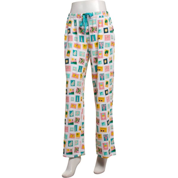 Womens Muk Luks Vacation Greetings Pajama Pants - image 