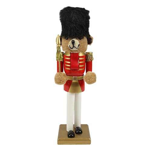 Northlight Seasonal 14.25in. Red & Gold Bear Soldier Nutcracker - image 