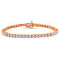 Haus of Brilliance Rose Gold over Sterling Silver Tennis Bracelet - image 1