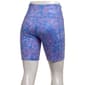 Womens BSP Performance Abstract Floral Blue Bike Shorts - image 2