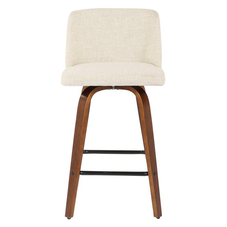 LumiSource Toriano Mid-Century Modern Counter Stools - Set of 2