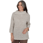 Petite Alfred Dunner Luxe Be A Lady Cowl Neck Sweater - image 1