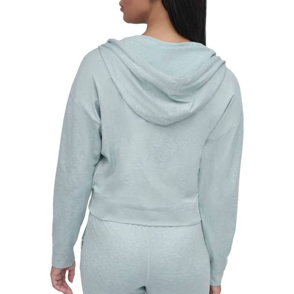Womens DKNY Sport Space Dye Full Zip Hoodie with Pockets