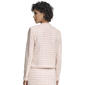 Womens Calvin Klein Open Tweed Fringe Trim Jacket - image 2