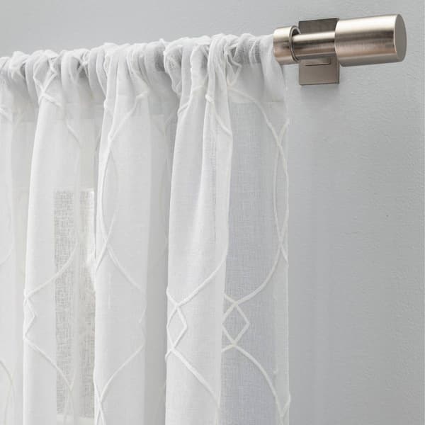 Haley Embroidered Sheer Curtain Panel