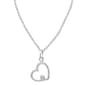 Marsala 18in. Sterling Silver CZ Accent Heart Pendant Necklace - image 1
