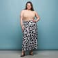 Plus Size 24/7 Comfort Apparel Geo Print  A Line Maxi Skirt - image 4