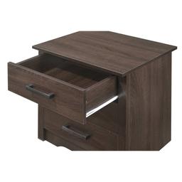 Passion Furniture Hudson 3-Drawer Nightstand