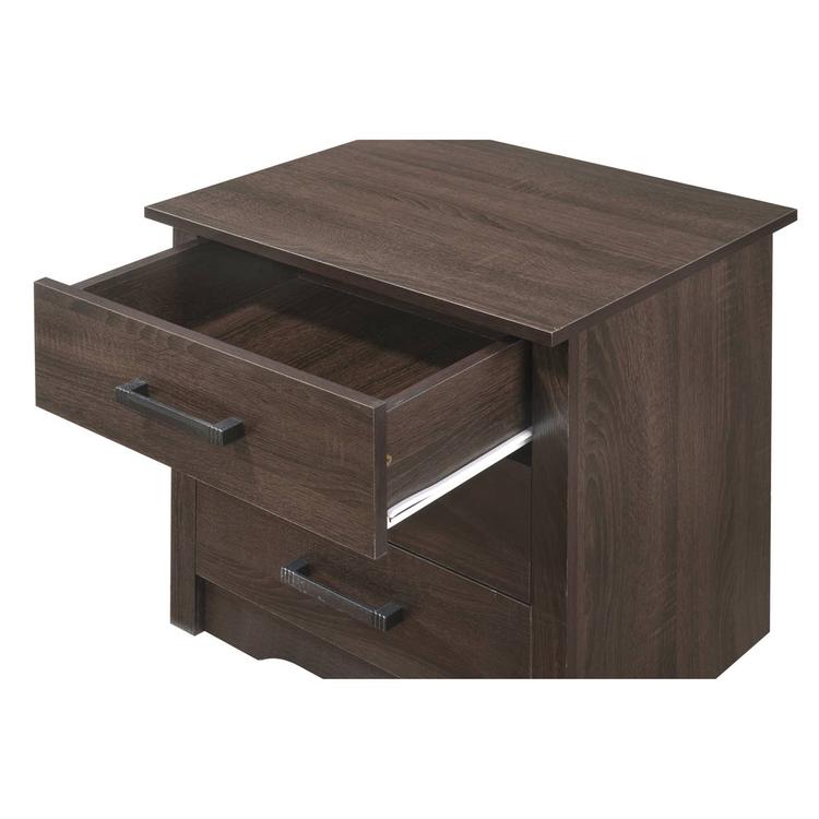 Passion Furniture Hudson 3-Drawer Nightstand