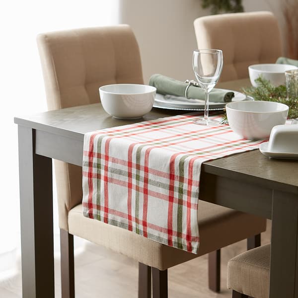 DII® Nutcracker Plaid Table Runner