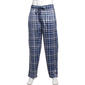 Mens Preswick & Moore(R) Dusty Blue Plaid Silk Fleece Pajama Pants - image 1