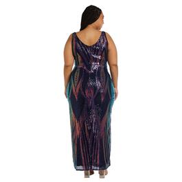 Plus Size R&M Richards Nightway Sequined Gown