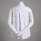 Plus Size Emily Daniels Stars Knit To Fit Button Front Top - image 2
