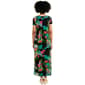 Plus Size Violet B Short Sleeve Hardware Neck Floral Maxi Dress - image 4
