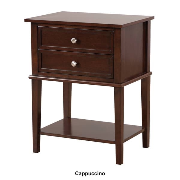 Passion Furniture Newton 2-Drawer Nightstand