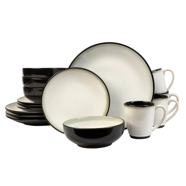 Sango Eliza Nova Black 16pc. Dinnerware Set