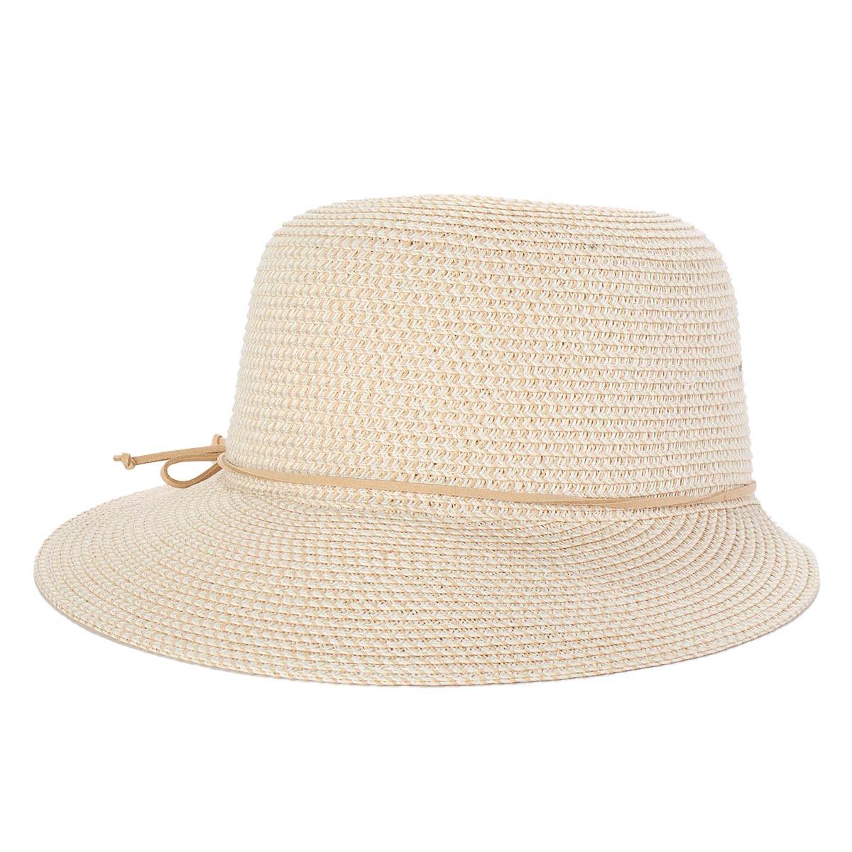 Womens Nine West Framer with Faux Suede Tie Hat