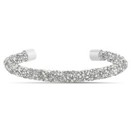 Crystal Kingdom Silver Crystal Cuff Bracelet