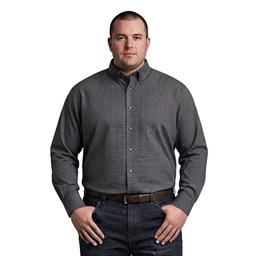 Mens Big & Tall Christian Aujard Dress Shirt - Black Check