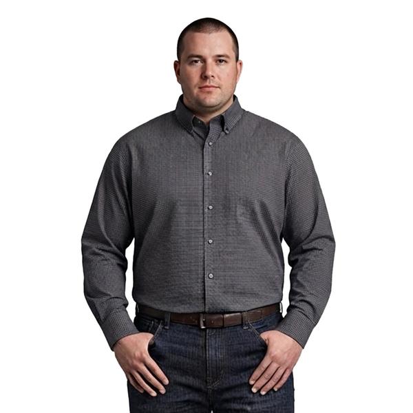 Mens Big & Tall Christian Aujard Dress Shirt - Black Check - image 