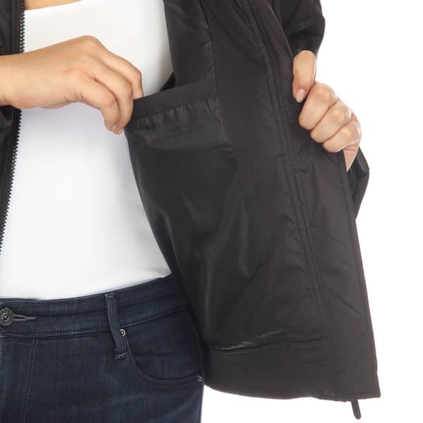 Plus Size White Mark Lightweight Diamond Quilted Puffer Jacket