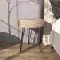 9th & Pike® Brown Wood and Metal Modern Accent Table - image 8
