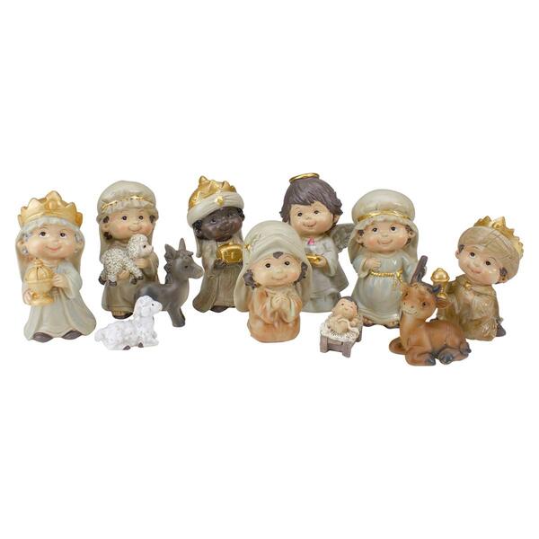 Northlight Seasonal 11pc. Cherubic Christmas Nativity Figure Set - image 