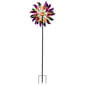 Northlight Seasonal Mardi Gras Flower Pinwheel Garden Stake - image 1