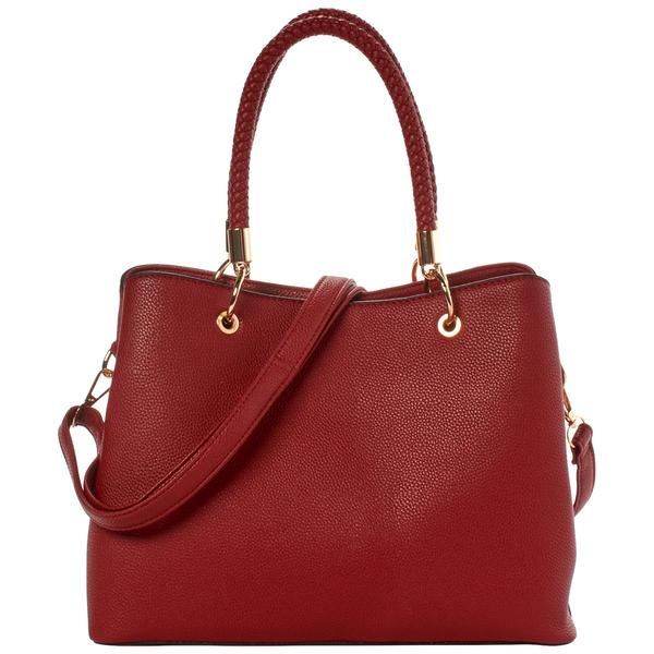 DS Fashion Braided Handle Satchel