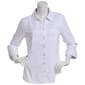 Plus Size Emily Daniels Dot Knit To Fit Casual Button Down - image 2