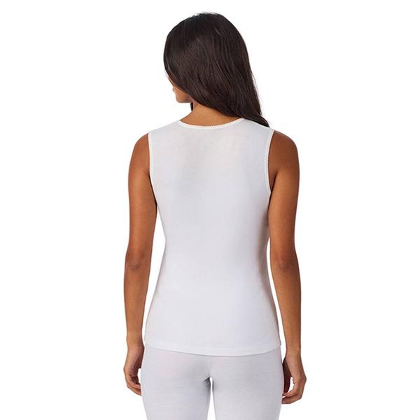Womens Cuddl Duds® Softwear Lace Edge V-Neck Tank Top