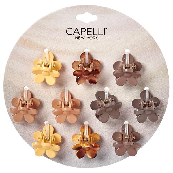 Womens Capelli New York 10pk. Mini Flower Claw Clips - image 