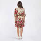 Womens Sandra Darren Floral Chiffon Ruffle Hem Shirtdress - image 2
