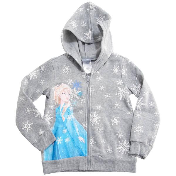 Girls &#40;4-6x&#41; Disney&#40;R&#41; Frozen 2 Elsa Snowflake Hoodie - image 