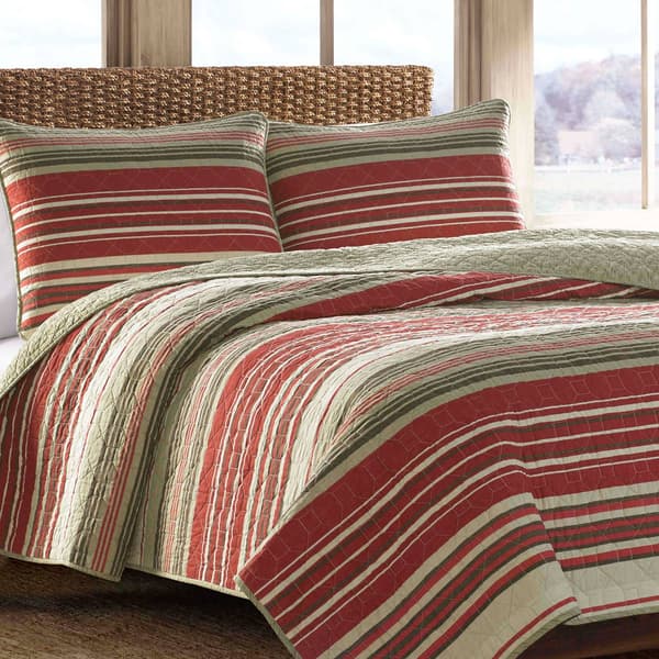 Eddie Bauer Yakima Valley Stripe 136 Thread Count Quilt Set