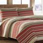 Eddie Bauer Yakima Valley Stripe 136 Thread Count Quilt Set - image 2