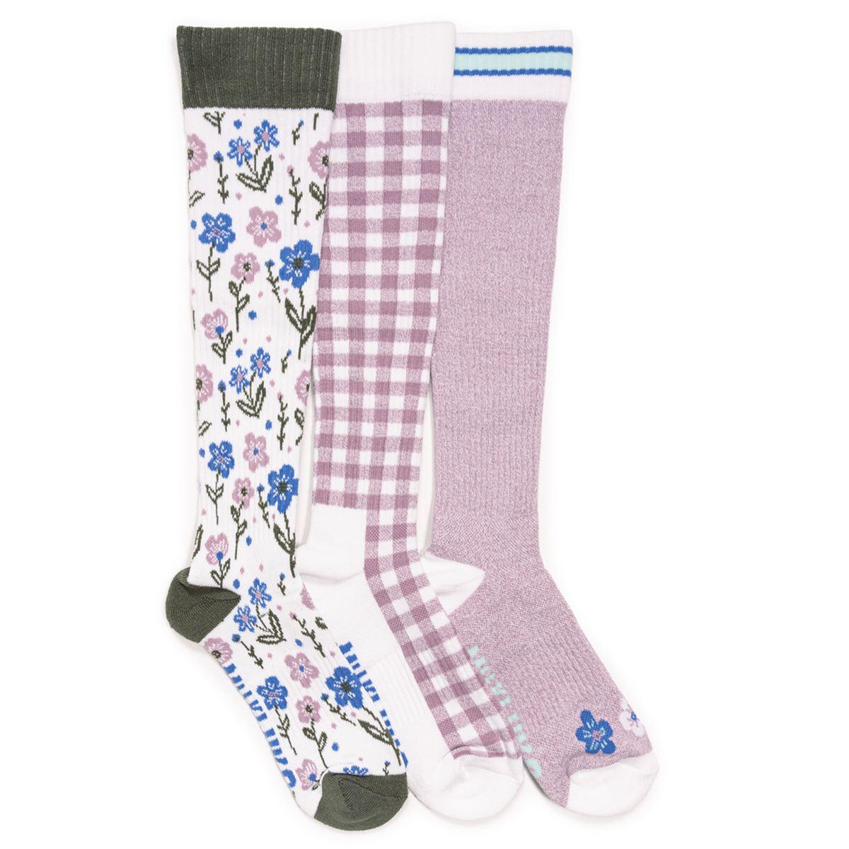 Womens MUK LUKS® 3pk. Cotton KS Compression Knee High Socks