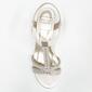 Womens New York Transit Badge Tee Smooth Wedge Sandals - image 4