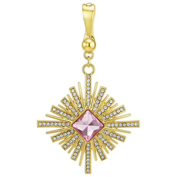 Wearable Art Gold-Tone Crystal Sunburst Enhancer - image 