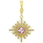 Wearable Art Gold-Tone Crystal Sunburst Enhancer - image 1