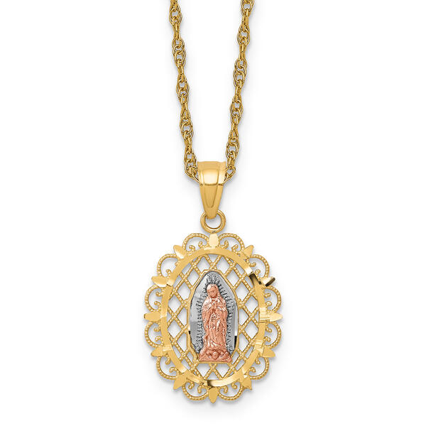 Gold Classics&#40;tm&#41; Our Lady of Guadalupe Pendant Necklace - image 