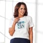 Petite Hasting & Smith Short Sleeve Screen Floral Tee - image 1