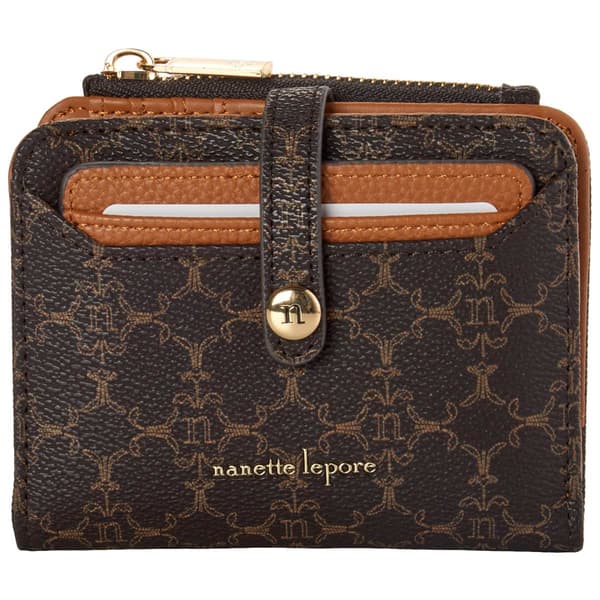 Womens Nanette Lepore Leza Logo Bi-Fold Wallet